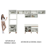 Combo completo de Cocina 330 cm Reims Blanco 01