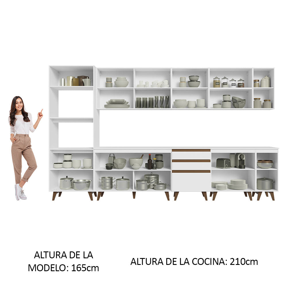 Combo completo de Cocina Madesa Sabrina 355cm BB