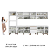 Combo completo de Cocina Madesa Sabrina 355cm BB