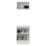 Kit Cocina 60 cm 100% MDF 2 Puertas 1 Abatible Marrón/Crema/Blanco Smart Madesa