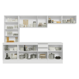 Combo Completo de Cocina 100% MDF 300 cm Blanco Smart Madesa 04