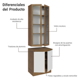 Kit Bajo Mesada con Cristalero Madesa Stella 70cm MB