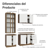 Combo completo de Cocina con Cristalero 190 cm Madesa Stella MB 11