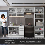 Combo Completo de Cocina 270 cm Blanco Stella Madesa 05