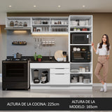 Combo Completo de Cocina 270 cm Blanco Stella Madesa 08