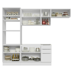 Combo completo de Cocina 270 cm Blanco Stella Madesa