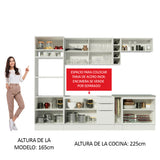 Combo Completo de Cocina 290cm Blanco Stella Madesa 01