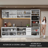 Combo Completo de Cocina 310 cm Blanco Stella Madesa 01