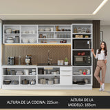 Combo Completo de Cocina 310 cm Blanco Stella Madesa 02