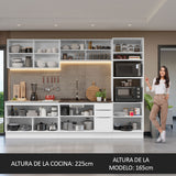 Combo Completo de Cocina 310 cm Blanco Stella Madesa 03