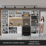 Combo Completo de Cocina 330 cm Blanco Stella Madesa 02