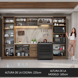 Combo Completo de Cocina 330 cm Marrón Stella Madesa 07