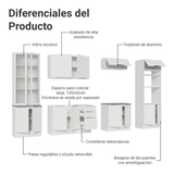 Combo completo de Cocina con Cristalero 340 cm Madesa Stella BB 01