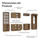 Combo completo de Cocina Madesa Stella 340cm MB 01