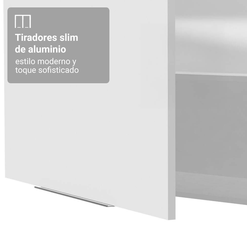 Alacena para Dormitorio 120 cm 2 Puertas Neo Blanco