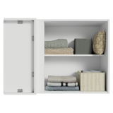 Alacena esquinera para dormitorio 1 Puerta Blanco Neo