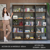 Estante Multifuncional Librería Modular Madesa 177cm MN
