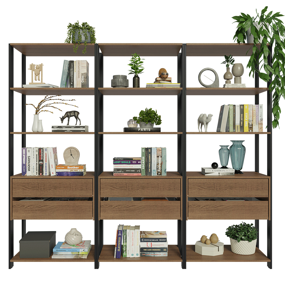 Armario Organizador Multiuso para Libros Madesa 210cm MN