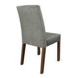 Juego de Comedor Mesa con Tapa de Madera 4 Sillas Marrón/Gris/Plata Livia Madesa