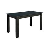 Juego de Comedor Tapa de Madera 4 Sillas Marrón/Negro/Oxford Hera Madesa