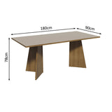 Mesa de Comedor con Mesa y 6 Sillas Madison Madesa MC