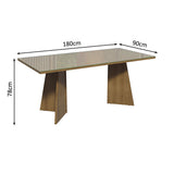 Mesa de Comedor con Mesa y 6 Sillas Marissa Madesa MC