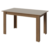 Juego de Comedor Mesa con Tapa de Madera 6 Sillas Marrón/Crema/Floral Hibiscos Madesa