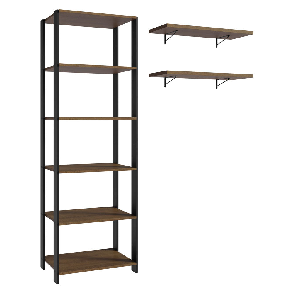 Estante Multiuso para Lavadero 139 cm Marrón/Negro Madesa
