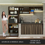 Combo completo de Cocina Madesa Gourmet 235cm MM