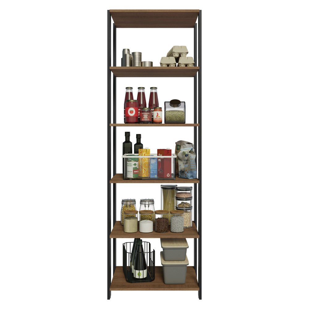 Estante Multiuso para Cocina 59 cm Marrón Madesa