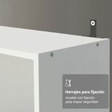 Estante Zapatero 3 Repisas Sin Puertas Blanco Madesa