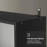 Estante Zapatero 3 Repisas Sin Puertas Negro Madesa