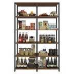 Estante Multiuso para Cocina 118 cm Marrón/Negro Madesa