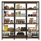 Estante Multiuso para Cocina 177 cm Marrón/Negro Madesa