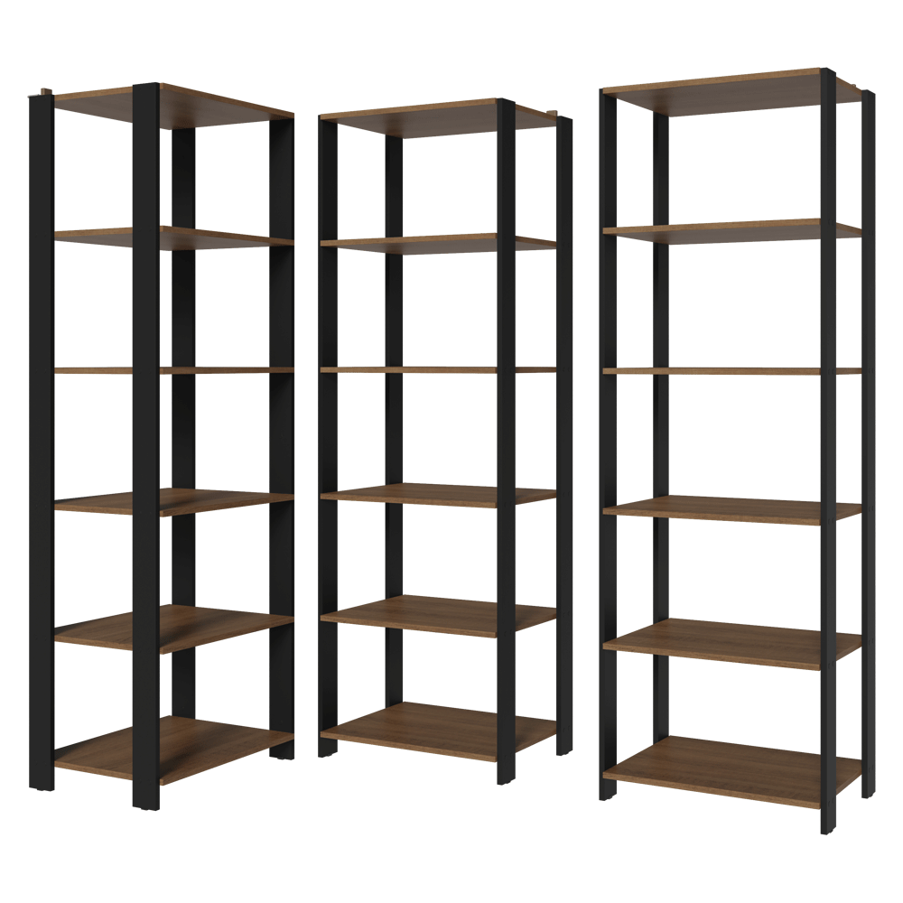 Estante Multiuso para Cocina 177 cm Marrón/Negro Madesa