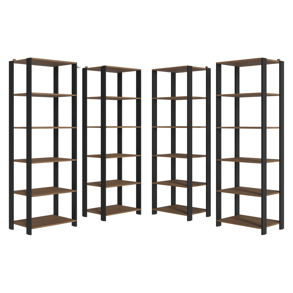 Estante Multiuso para Cocina 236 cm Marrón/Negro Madesa