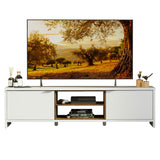 Rack para TV para TV hasta 75 Pulgadas 180 cm 2 Puertas Blanco/Marrón Metz Madesa