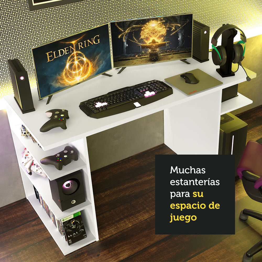 Escritorio Gamer 9409 Madesa Blanco