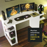 Escritorio Gamer 9409 Madesa Blanco