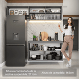 Cocina compacta Flotante 200cm Gris Nice Madesa 02XA
