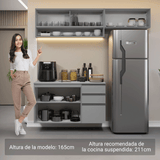 Cocina compacta Flotante 200cm Gris Nice Madesa XA11