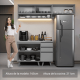 Cocina compacta 200cm Gris Nice Madesa XA13