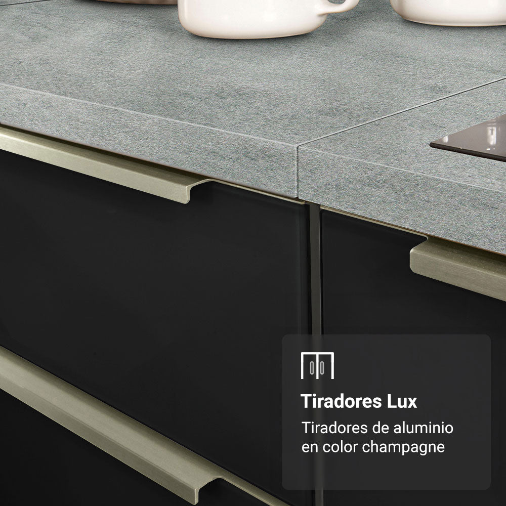 Combo completo de Cocina con Cristalero 270 cm Madesa Lux BN 04