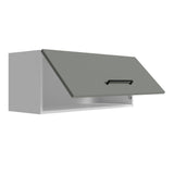 Gabinete Superior Multiuso Garaje 80cm Blanco/Gris Agata