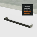 Kit con Bajo Mesada y Alacena Multiuso 120 cm Blanco Agata Madesa