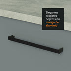 Kit con Bajo Mesada y Alacena Multiuso 120 cm Blanco/Gris Agata Madesa