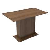 Juego de Comedor Lexy Madesa Mesa Tapa de Madera con 4 Sillas Marrón/Floral Hibiscos