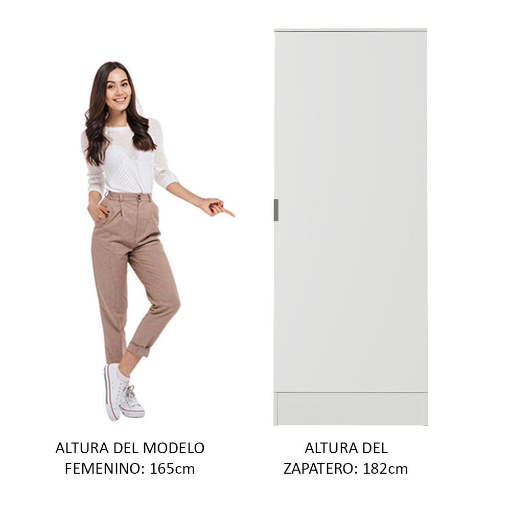 Zapatero 1 Puerta Blanco