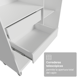 Placard Closet con Patas 2 Cajones 121 cm Blanco Venus Madesa
