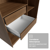 Placard Closet 2 Cajones 121 cm Marrón Venus Madesa